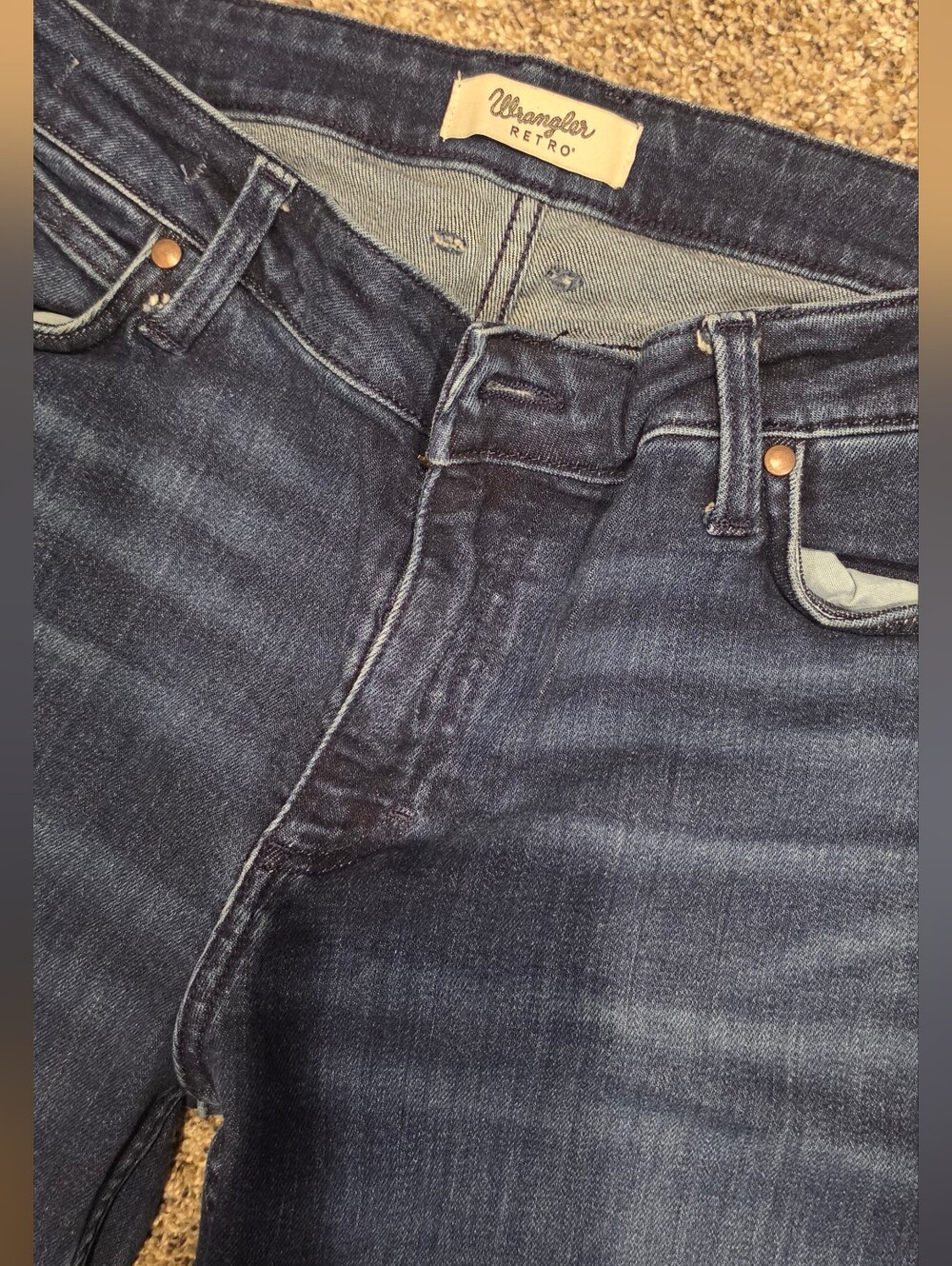 Wrangler Women's Retro Slim Jeans - Dark Blue Denim 32X32